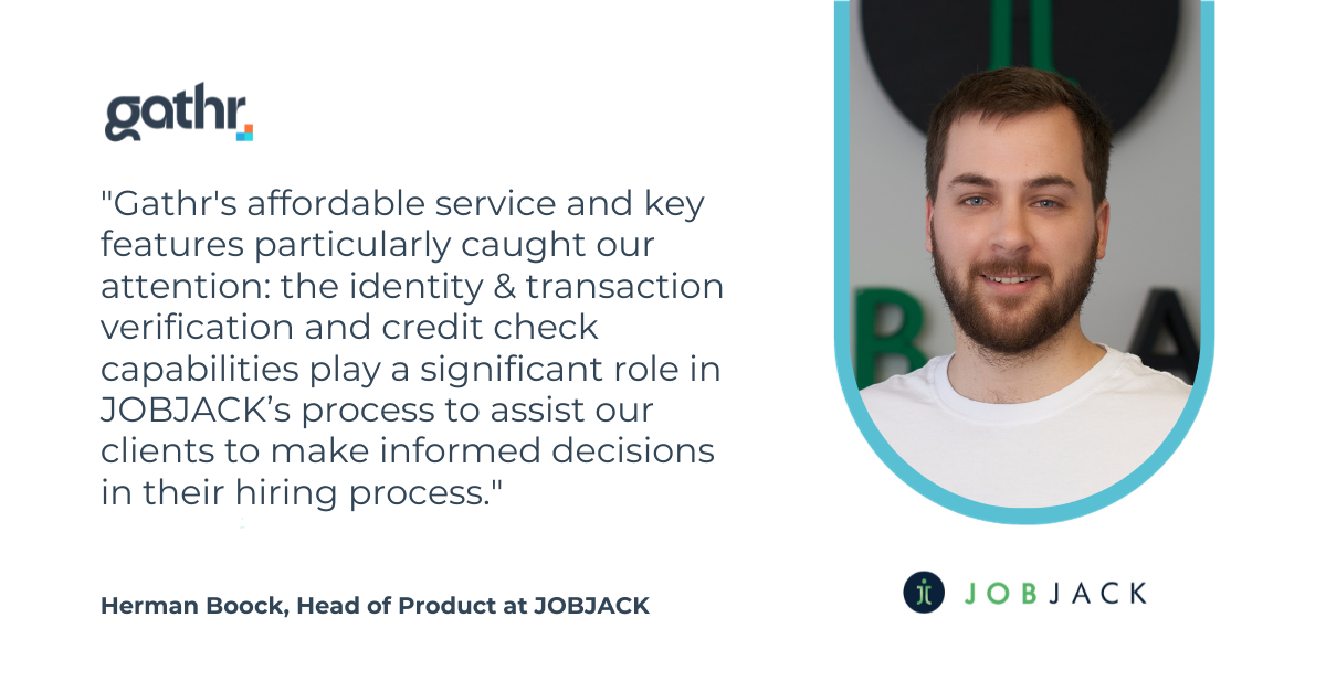 Gathr testimonial - JOBJACK